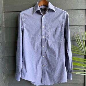 Lauren Ralph‎ Lauren Stretch Oxford Dress Shirt Blue 14.5 32/33 Regular Fit